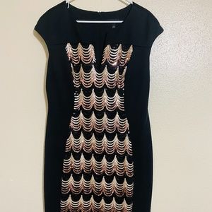 Black and Gold Party Dress